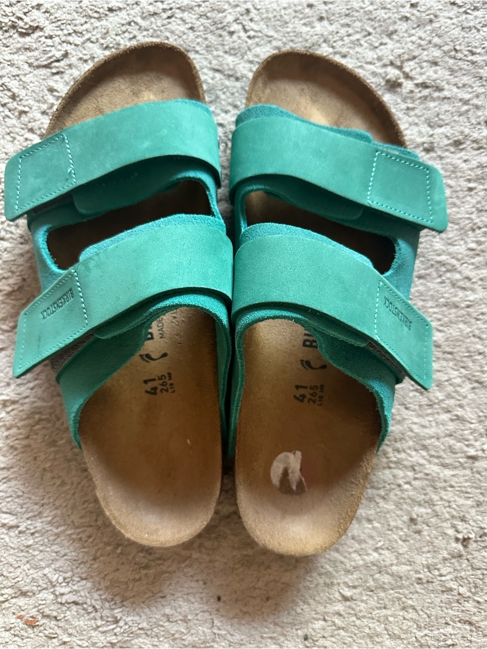 Birkenstock Uji Nubuck/Suede Leather in Deep Turquoise, EU 41